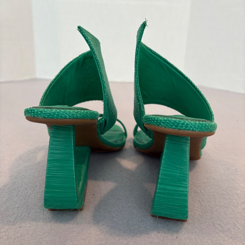 Gianni Bini‎ Green Sculptural Heel Sandals – Size 9.5M - Picture 11 of 16